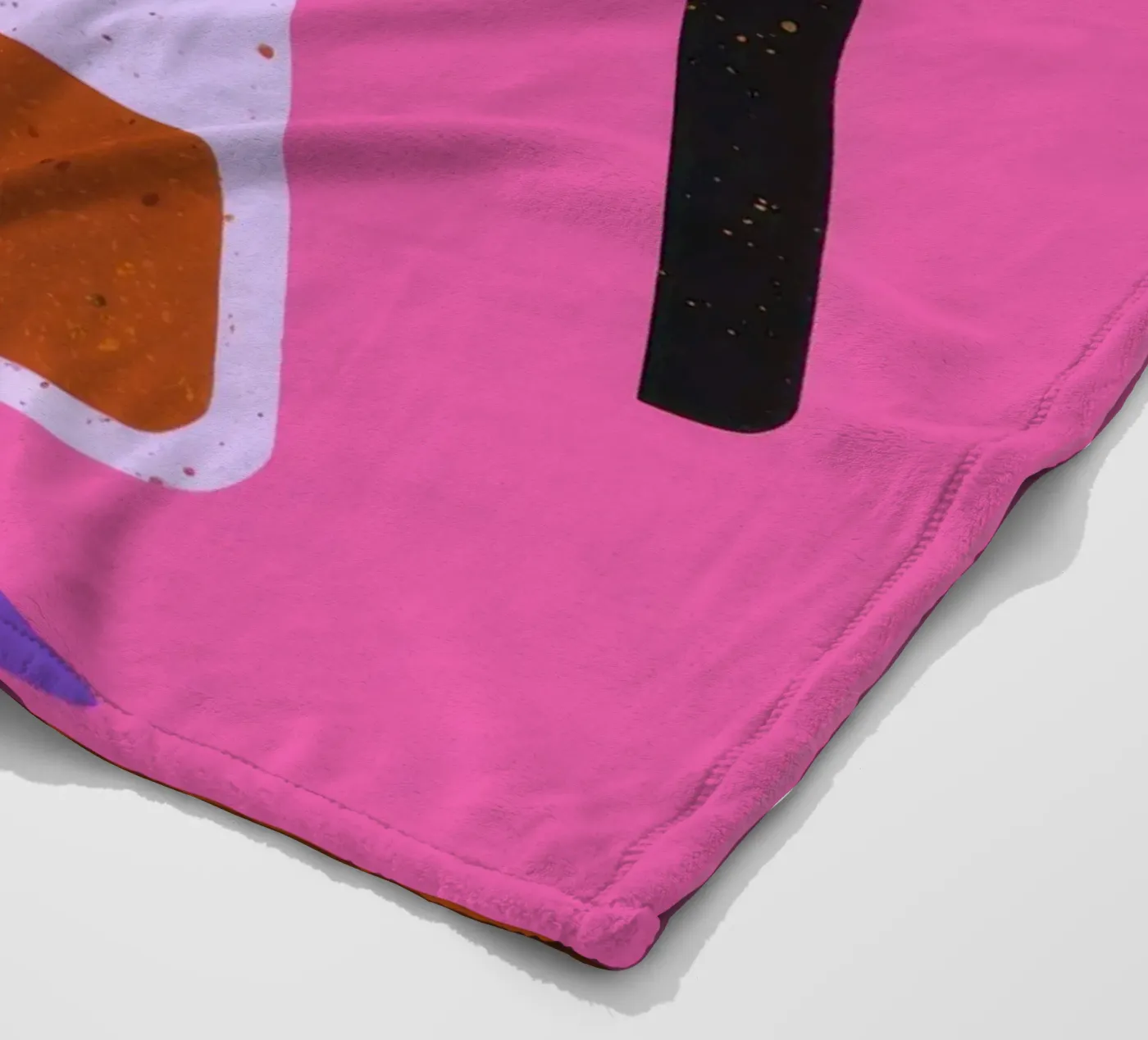 Rosa Gießkaffee Fleecedecke von Sun Riser