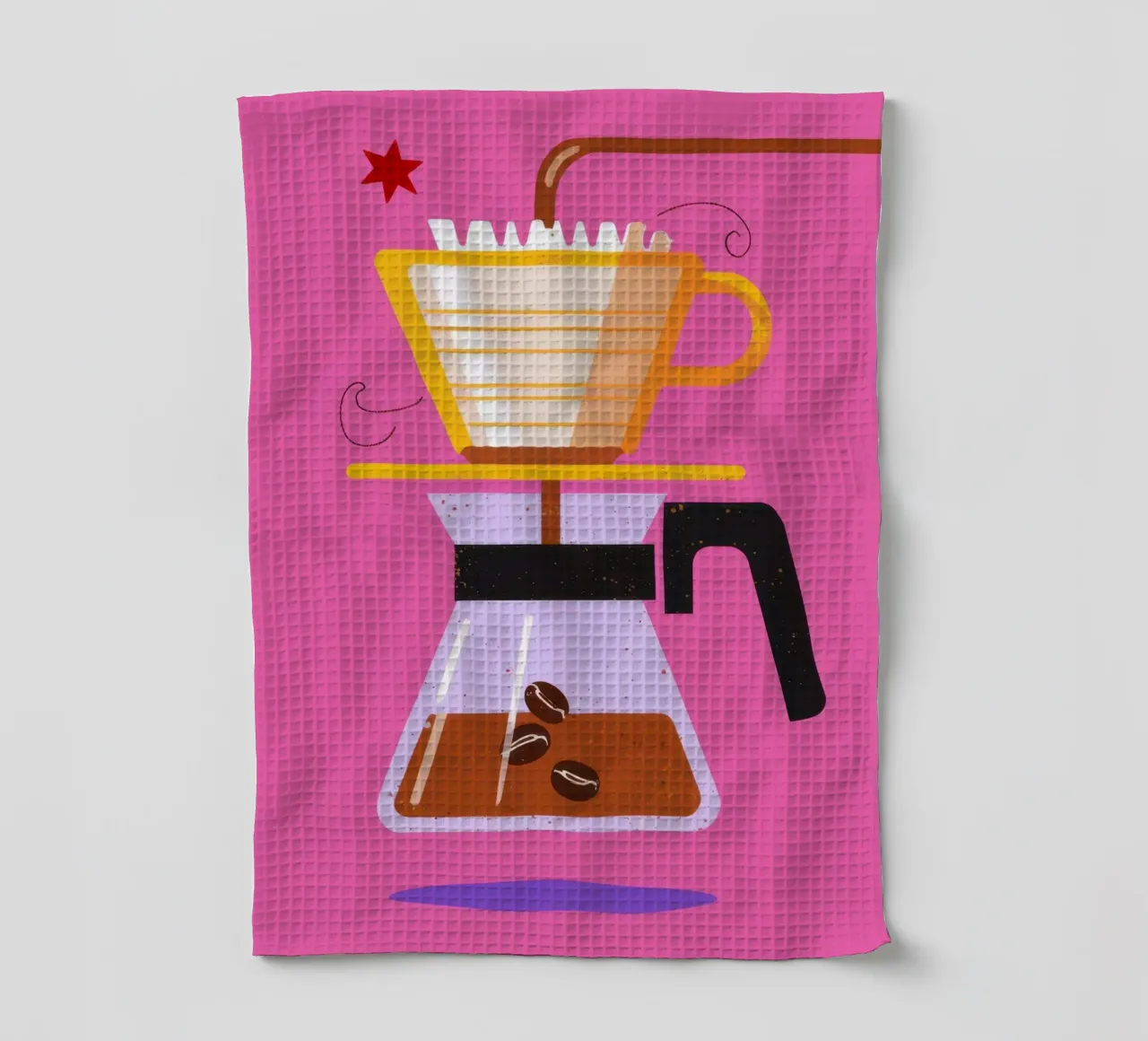 Caffè rosa da versare canovaccio da cucina da Sun Riser