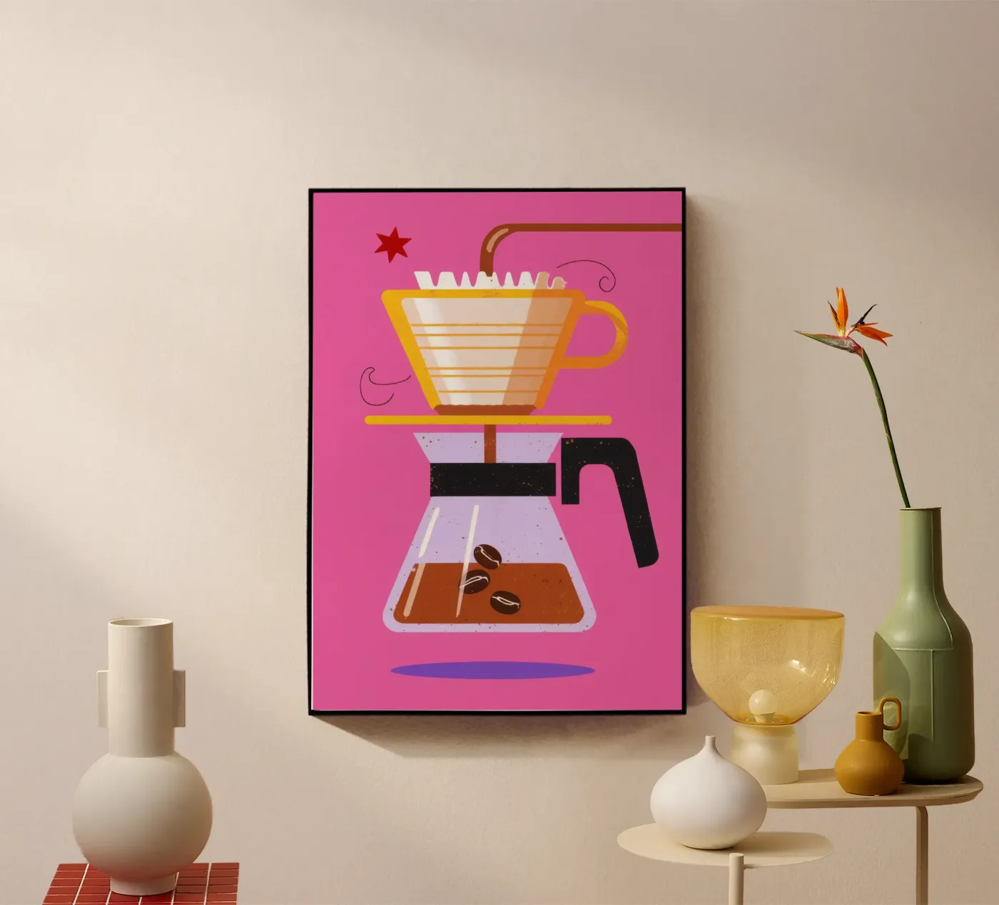 Caffè rosa da versare plexiglass da Sun Riser