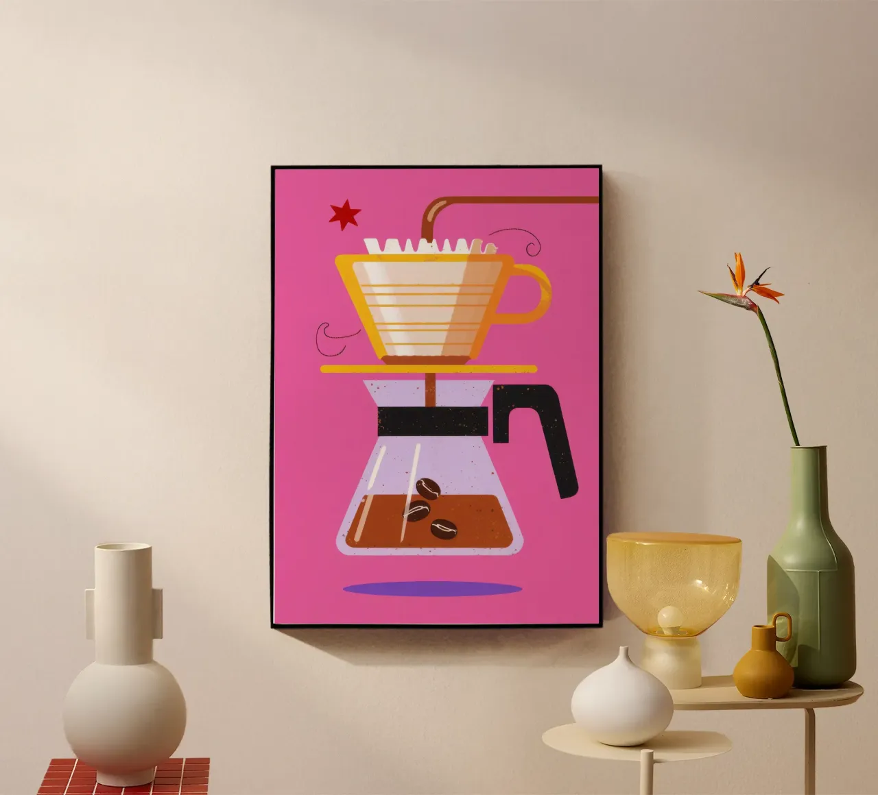 Caffè rosa da versare plexiglass da Sun Riser