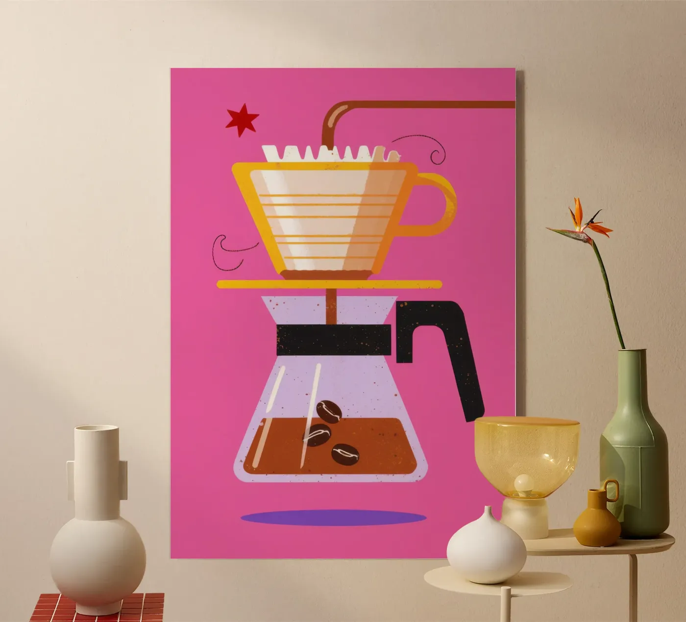 Caffè rosa da versare plexiglass da Sun Riser