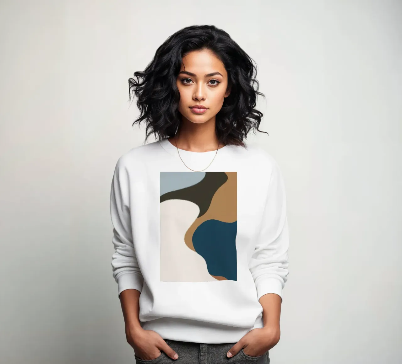 Flusso astratto terroso felpa da Sun Riser