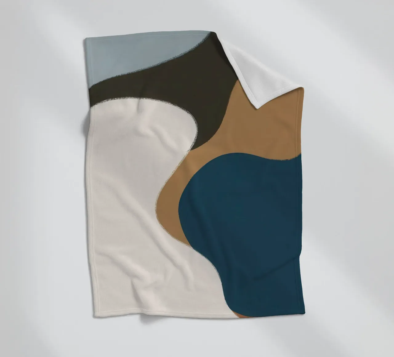 Flusso astratto terroso coperta in pile da Sun Riser