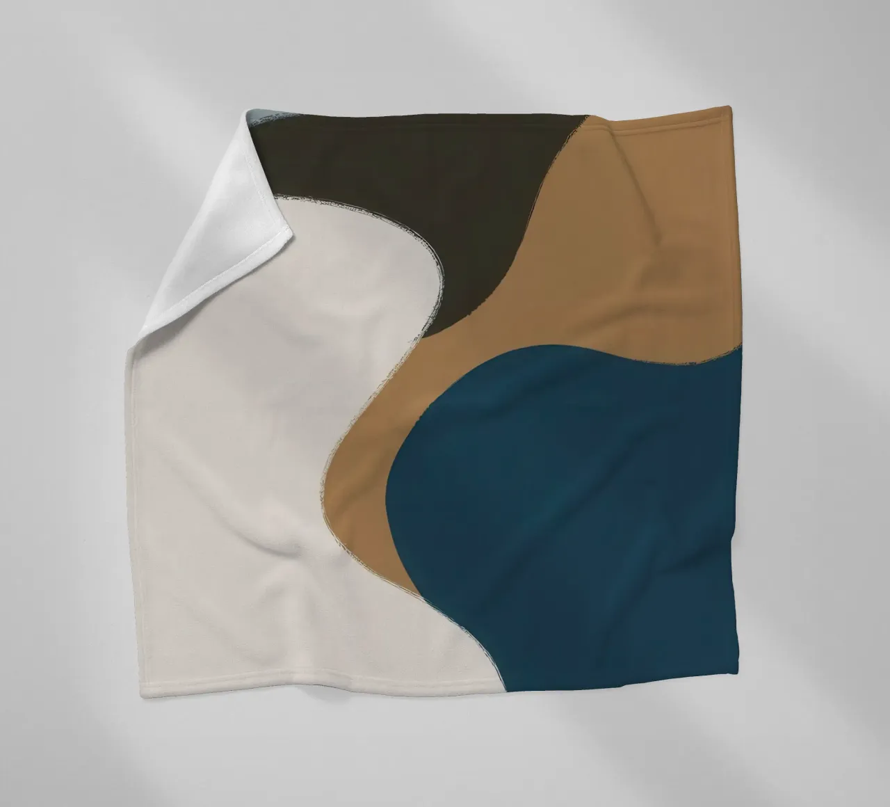 Flusso astratto terroso coperta in pile da Sun Riser