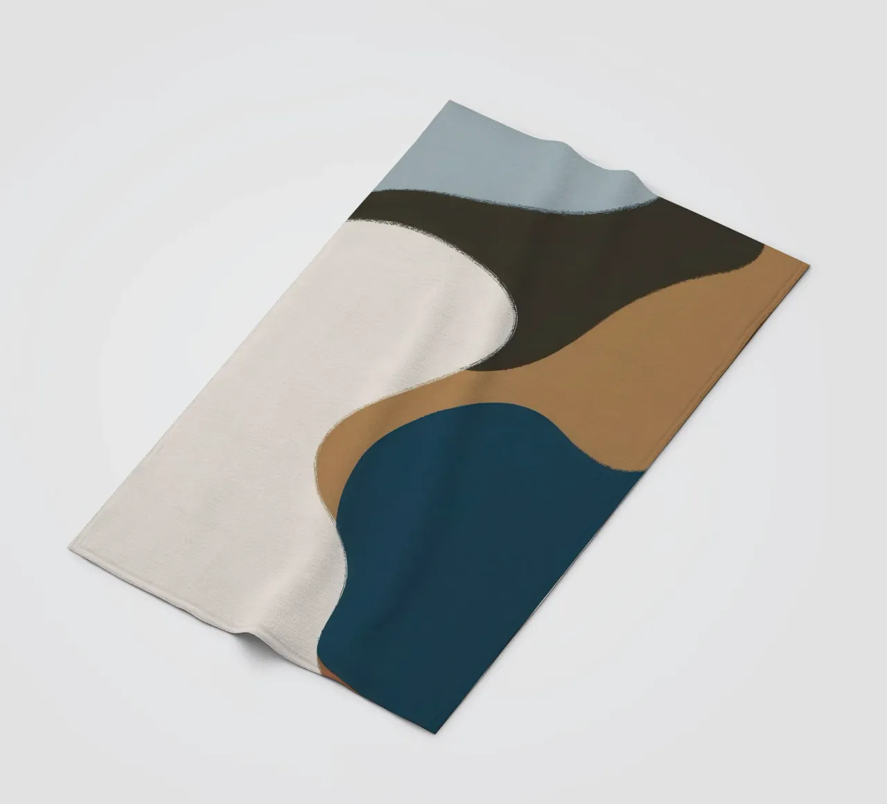 Flusso astratto terroso coperta in pile da Sun Riser
