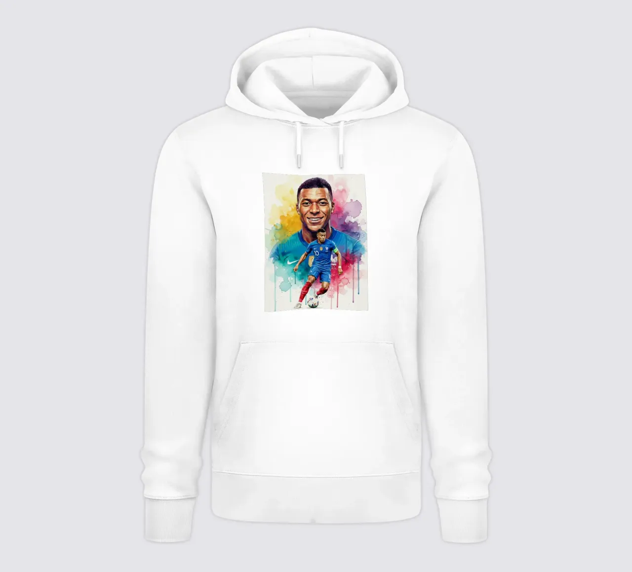 Sorriso di Kylian Mbappe felpa con cappuccio da Kalis