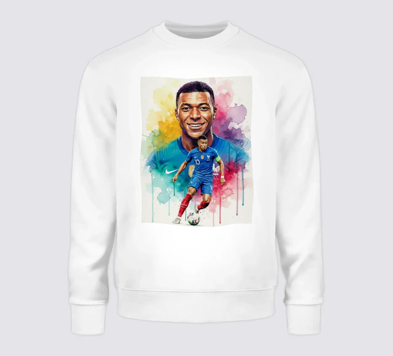 Sorriso di Kylian Mbappe felpa da Kalis