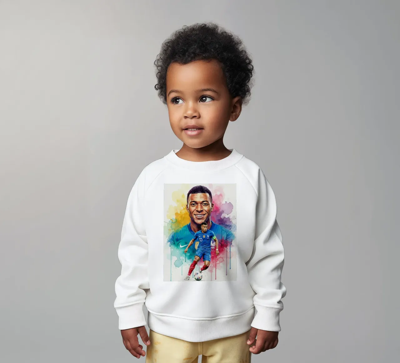 Sorriso di Kylian Mbappe felpa neonato da Kalis