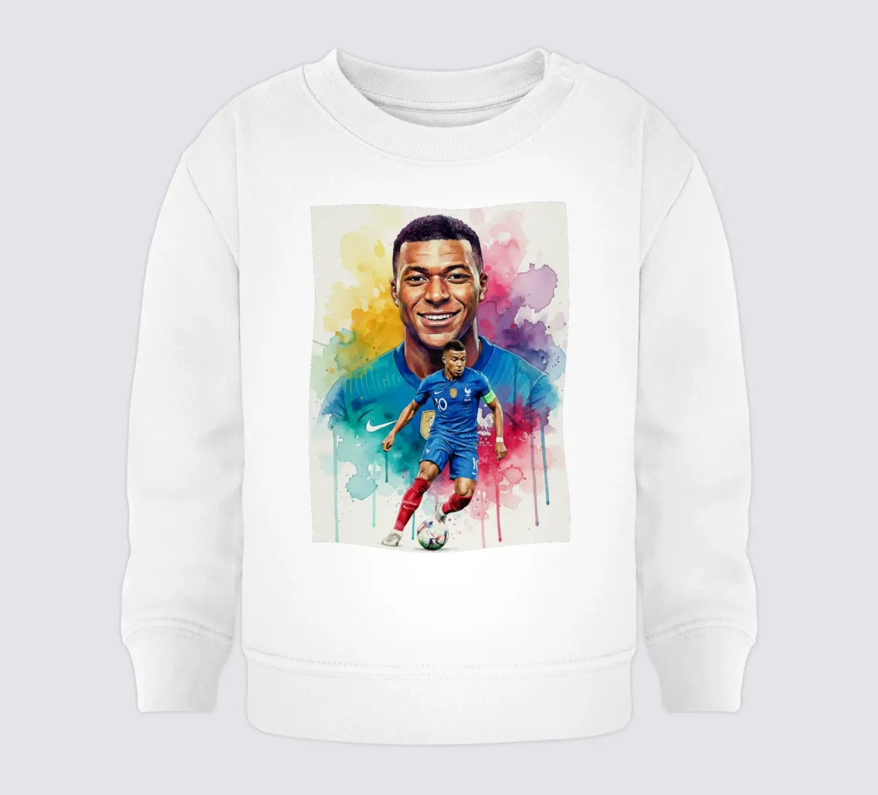 Sorriso di Kylian Mbappe felpa neonato da Kalis