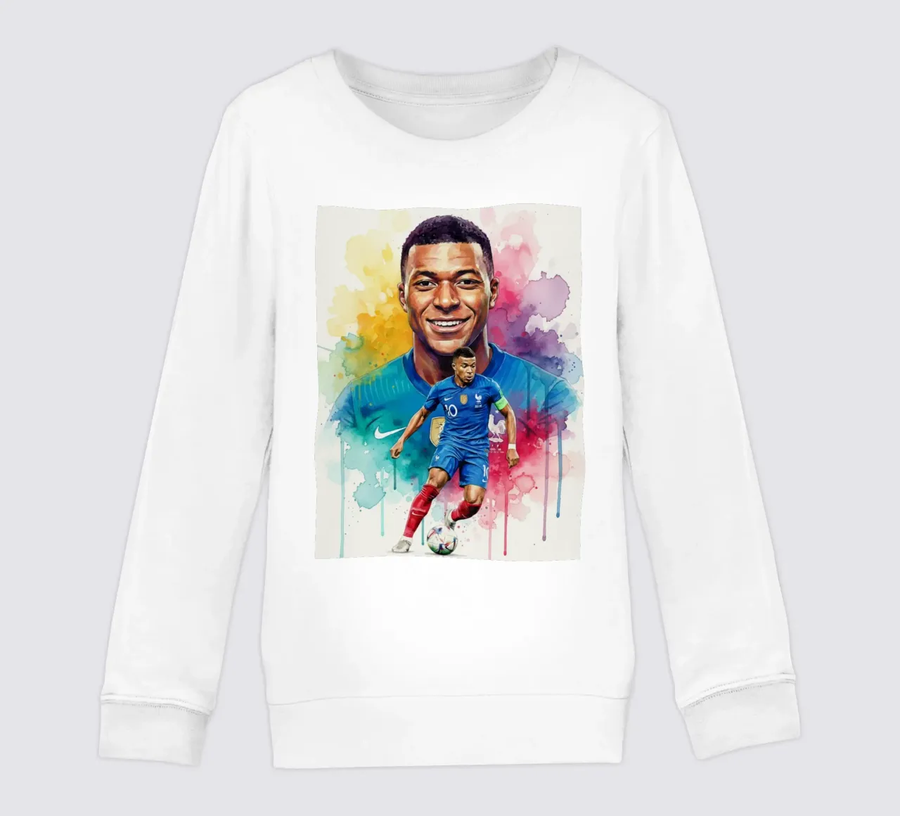 Sorriso di Kylian Mbappe felpa bambino da Kalis