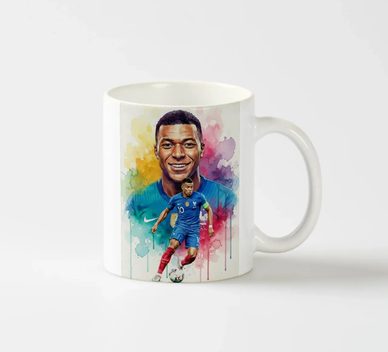 Sorriso di Kylian Mbappe tazza in ceramica da Kalis