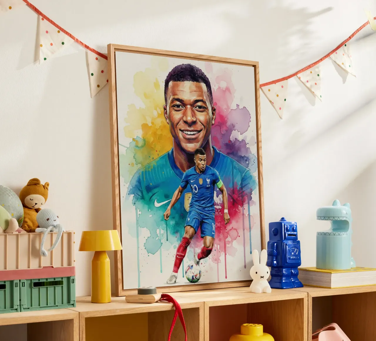 Sorriso di Kylian Mbappe plexiglass da Kalis