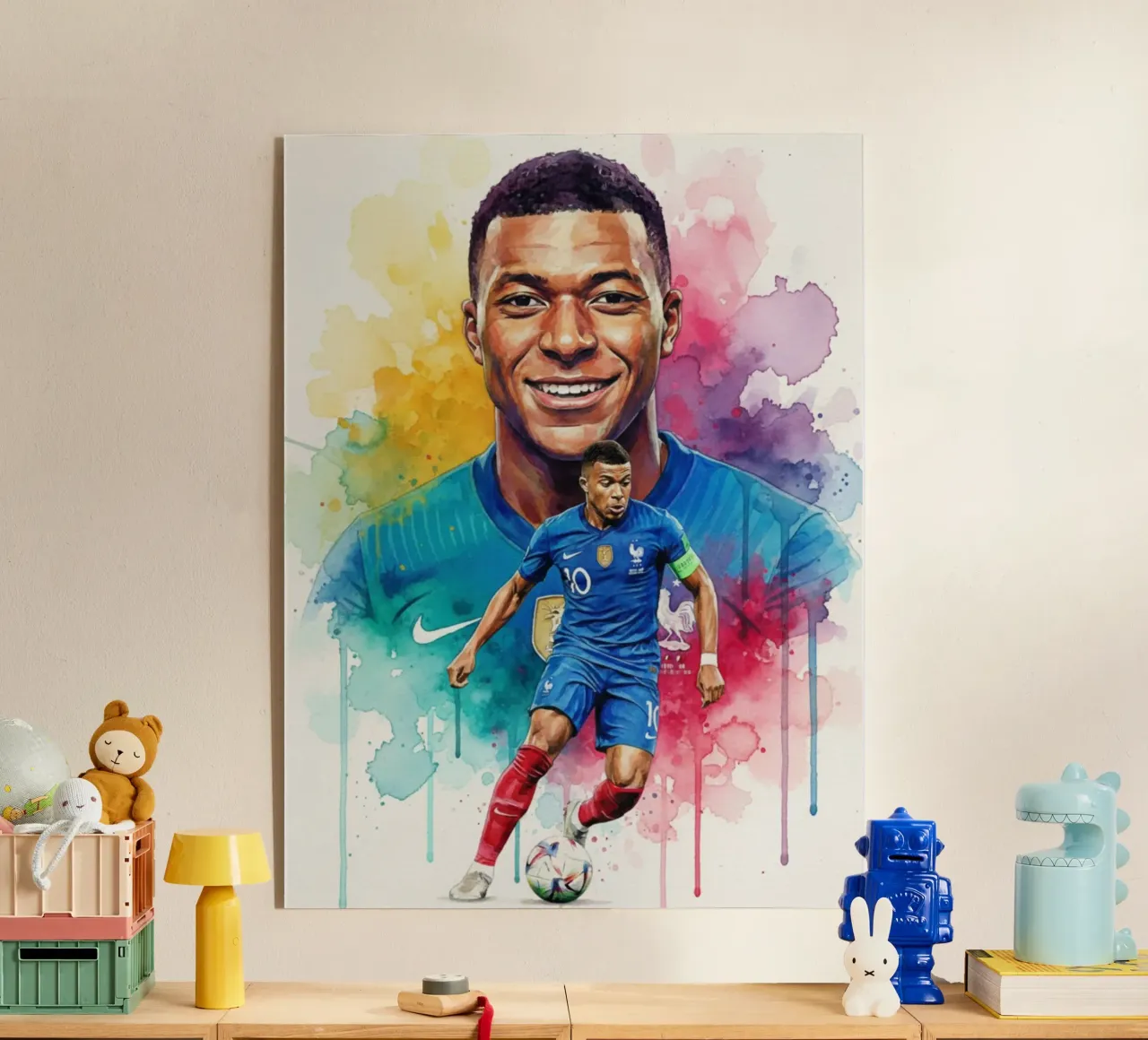 Sorriso di Kylian Mbappe plexiglass da Kalis