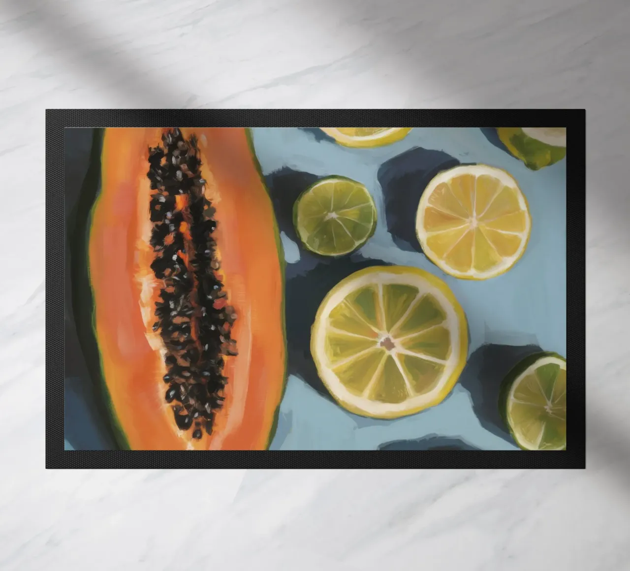 Zeste di papaya azzurre zerbino da Sun Riser