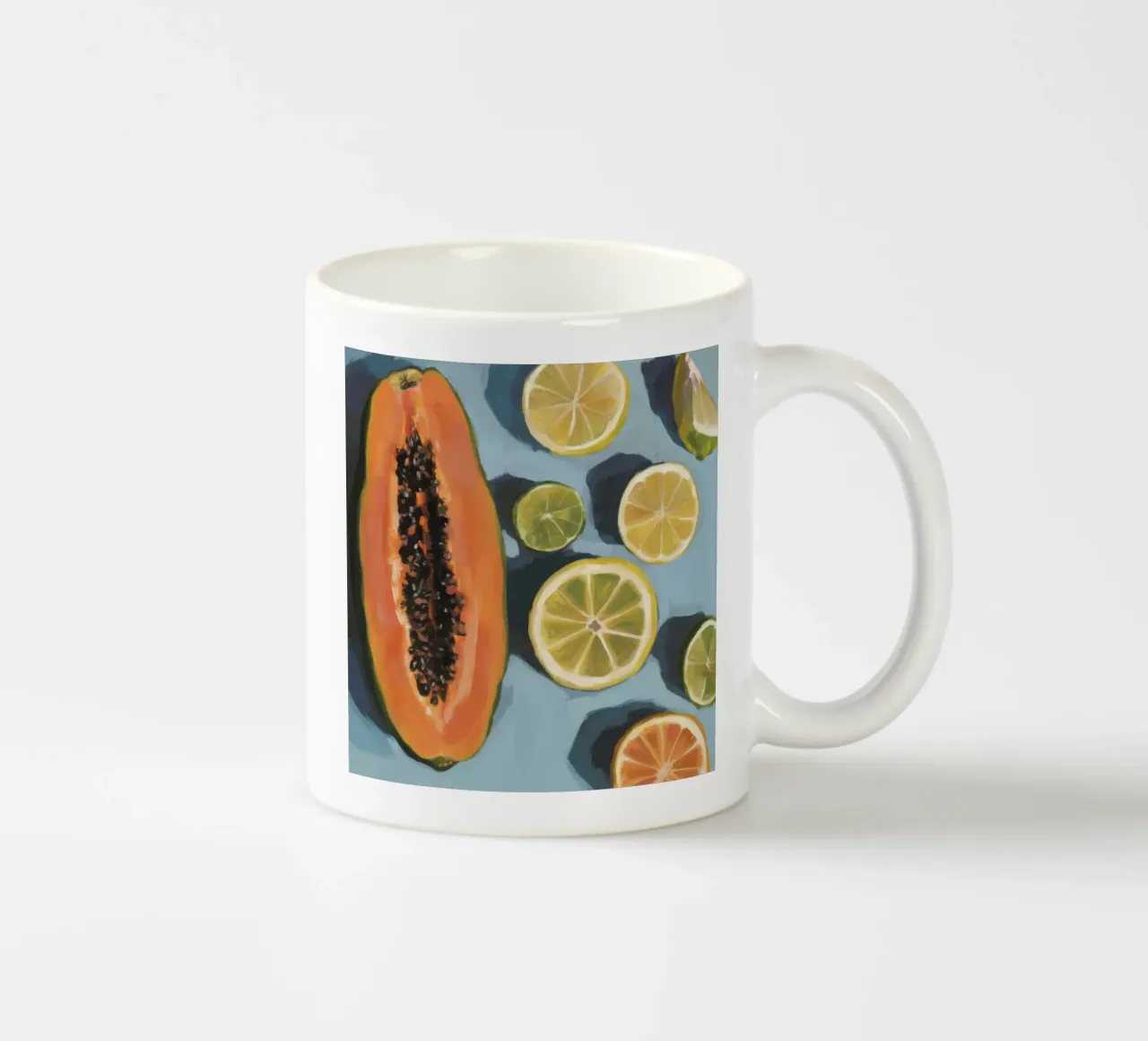 Zeste di papaya azzurre tazza in ceramica da Sun Riser