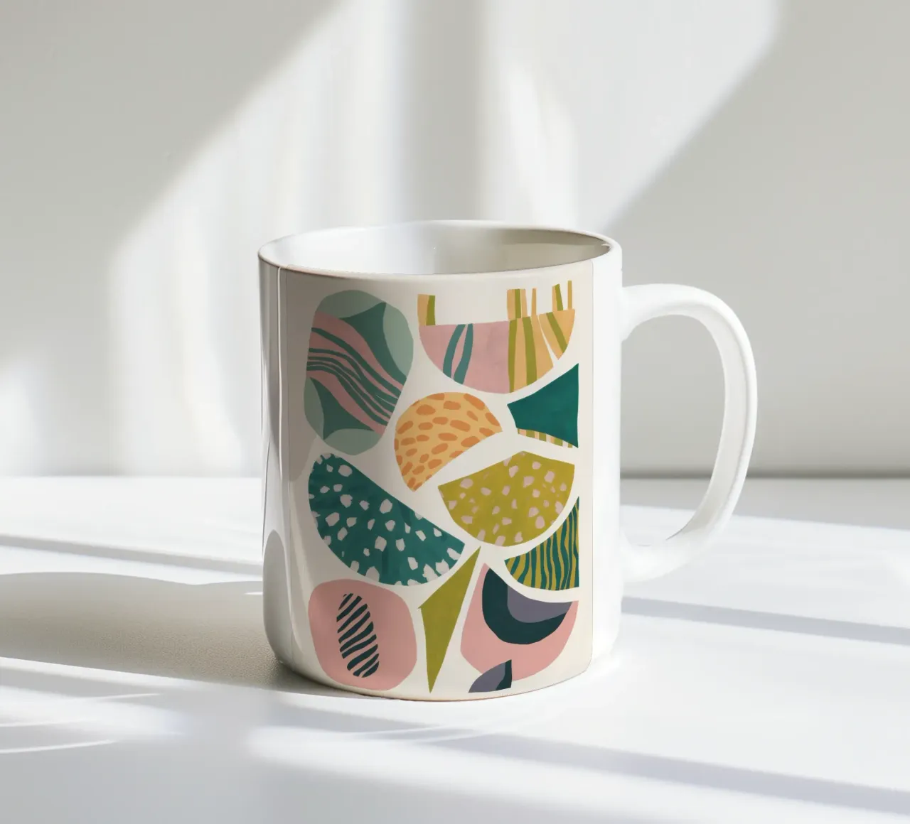 Mosaico di forma strutturata tazza in ceramica da Sun Riser
