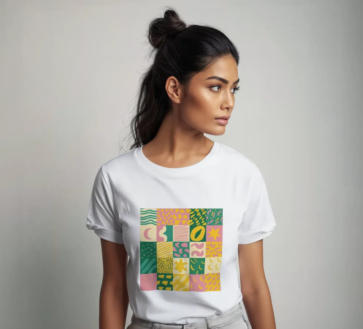 Griglia Joyful Patchwork t-shirt da Sun Riser