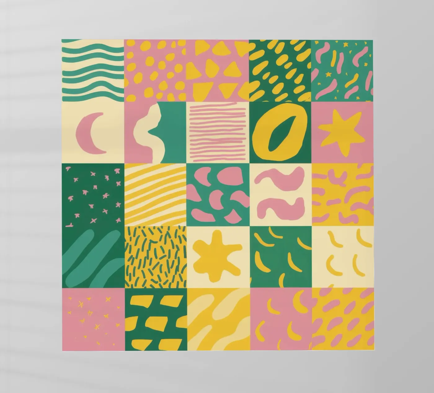 Griglia Joyful Patchwork pellicola backlit da Sun Riser