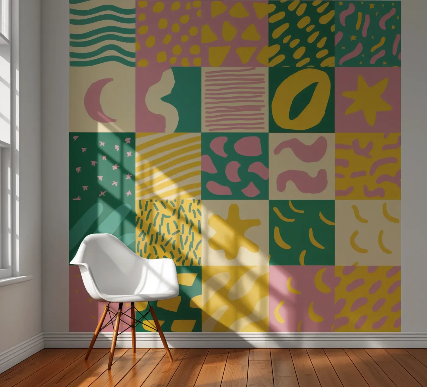 Joyful Patchwork Grid photo wallpaper by Sun Riser