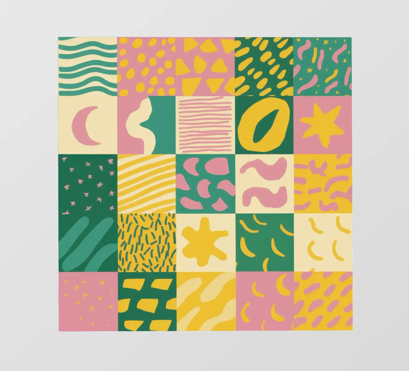 Joyful Patchwork Grid photo wallpaper by Sun Riser