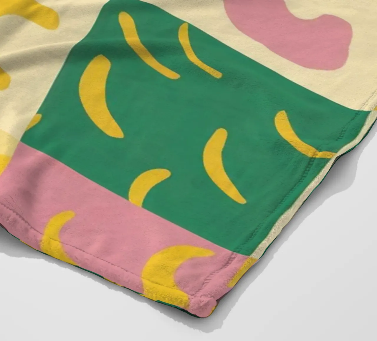 Vrolijk patchworkraster fleecedeken van Sun Riser