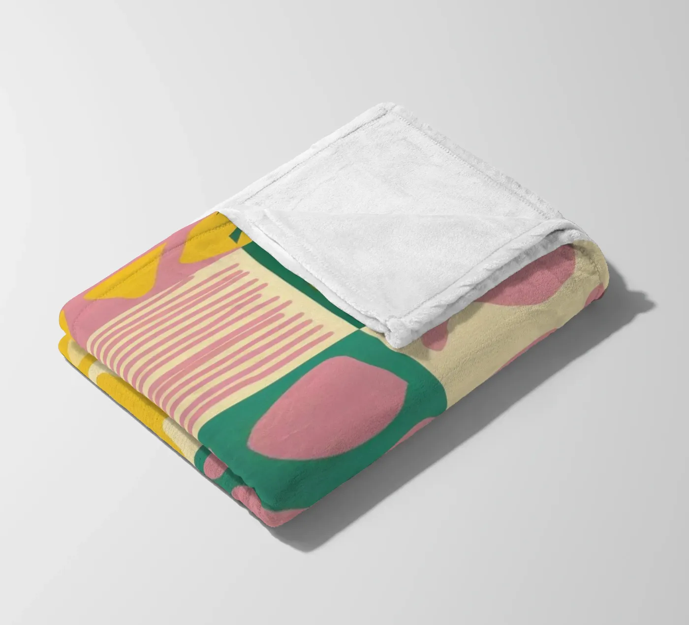 Vrolijk patchworkraster fleecedeken van Sun Riser