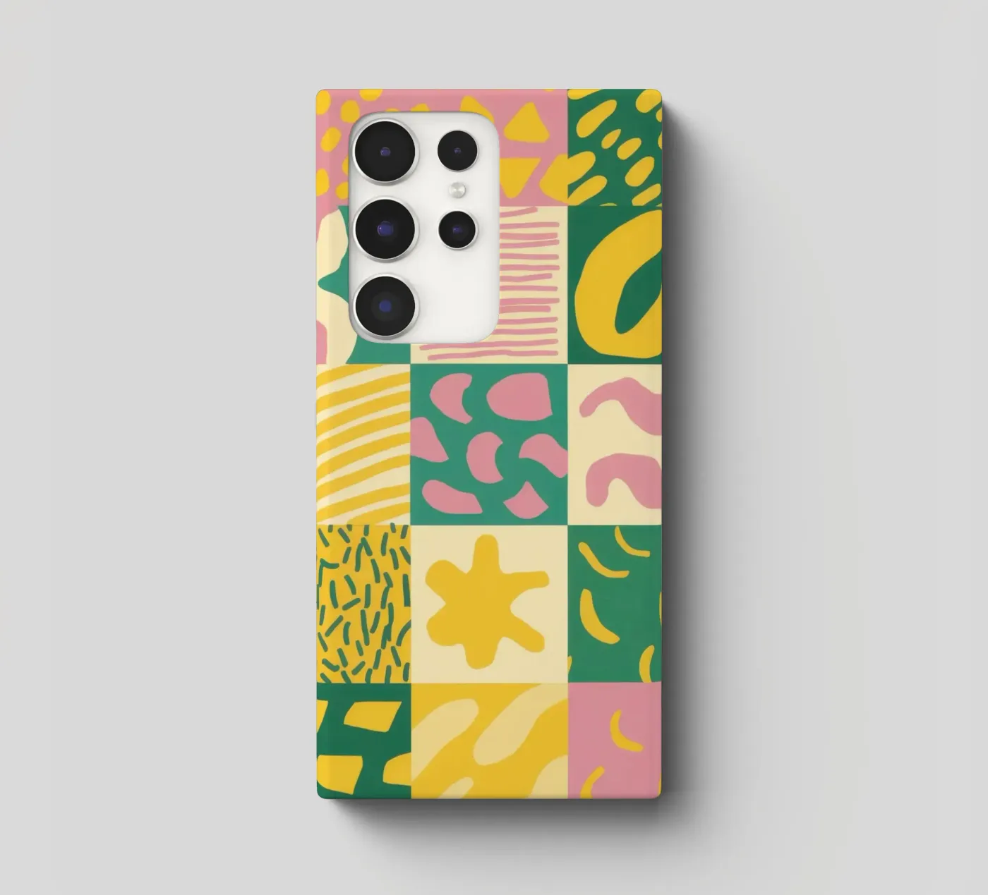 Joyful Patchwork Grid samsung hoesje van Sun Riser
