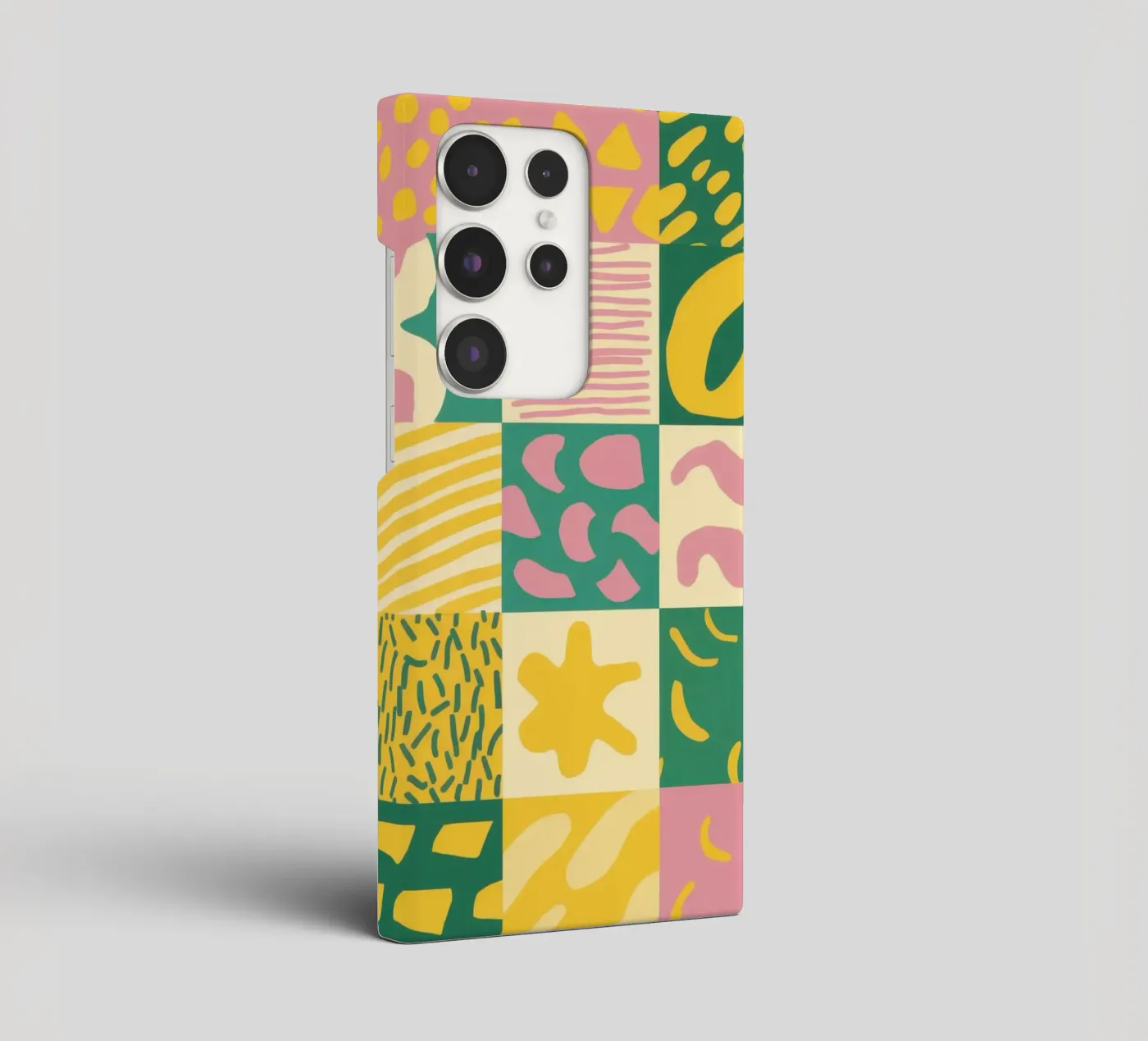 Joyful Patchwork Grid samsung hoesje van Sun Riser