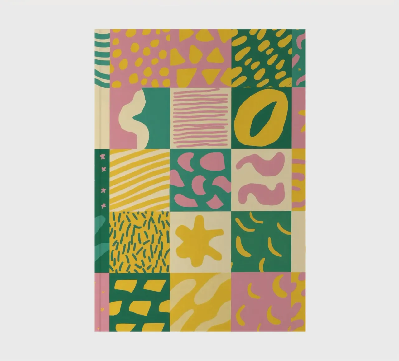 Joyful Patchwork Grid notebook by Sun Riser
