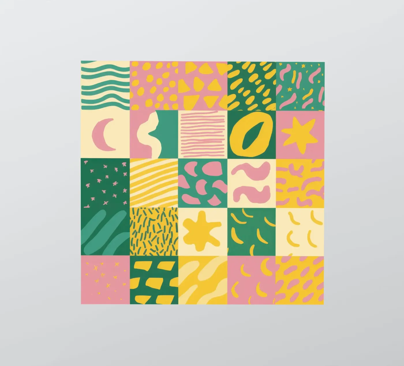 Joyful Patchwork Grid sticker by Sun Riser