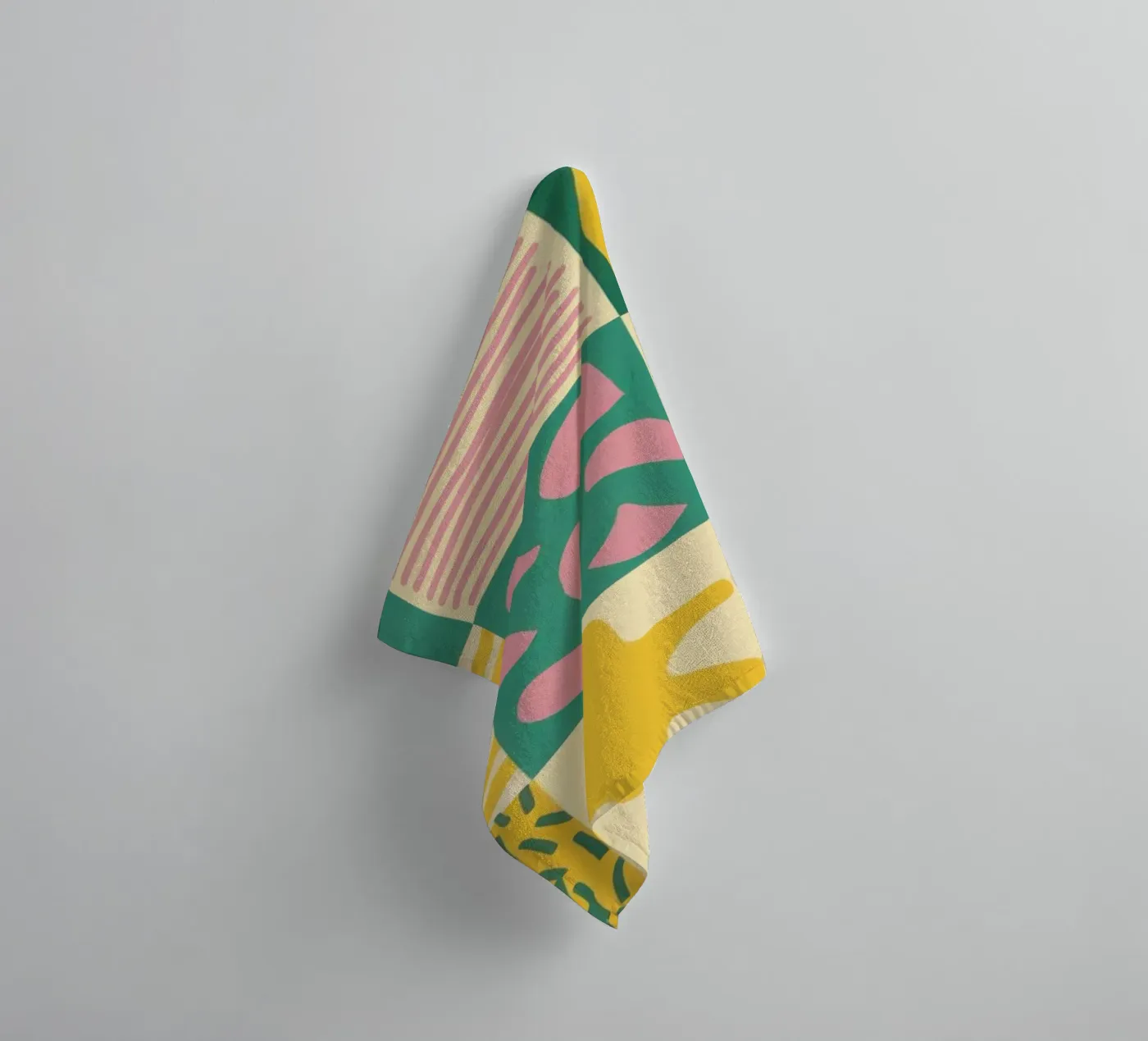 Fröhliches Patchwork-Gitter Handtuch von Sun Riser