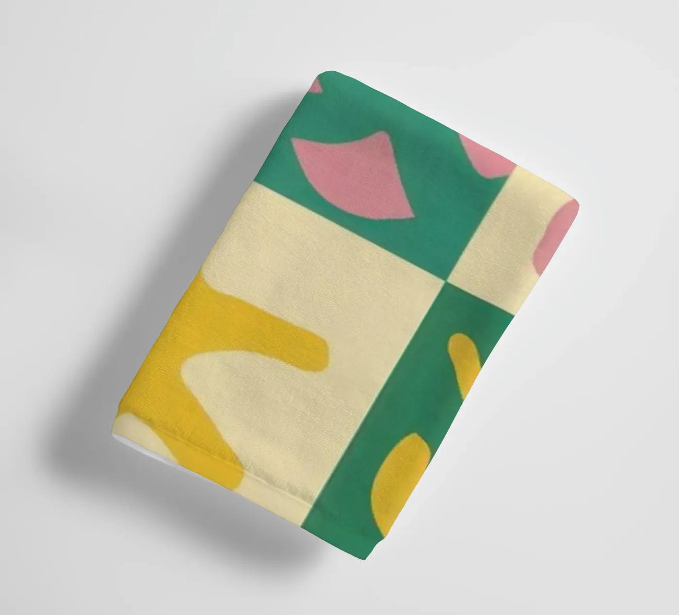 Fröhliches Patchwork-Gitter Handtuch von Sun Riser