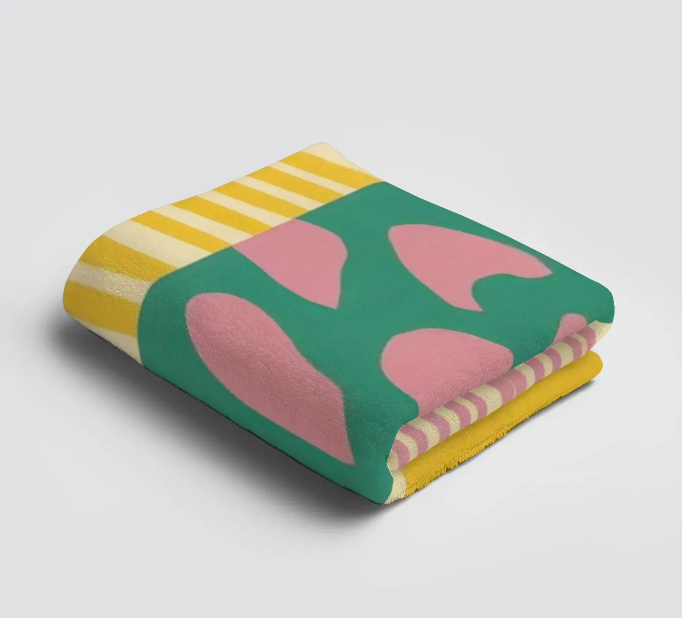 Fröhliches Patchwork-Gitter Handtuch von Sun Riser