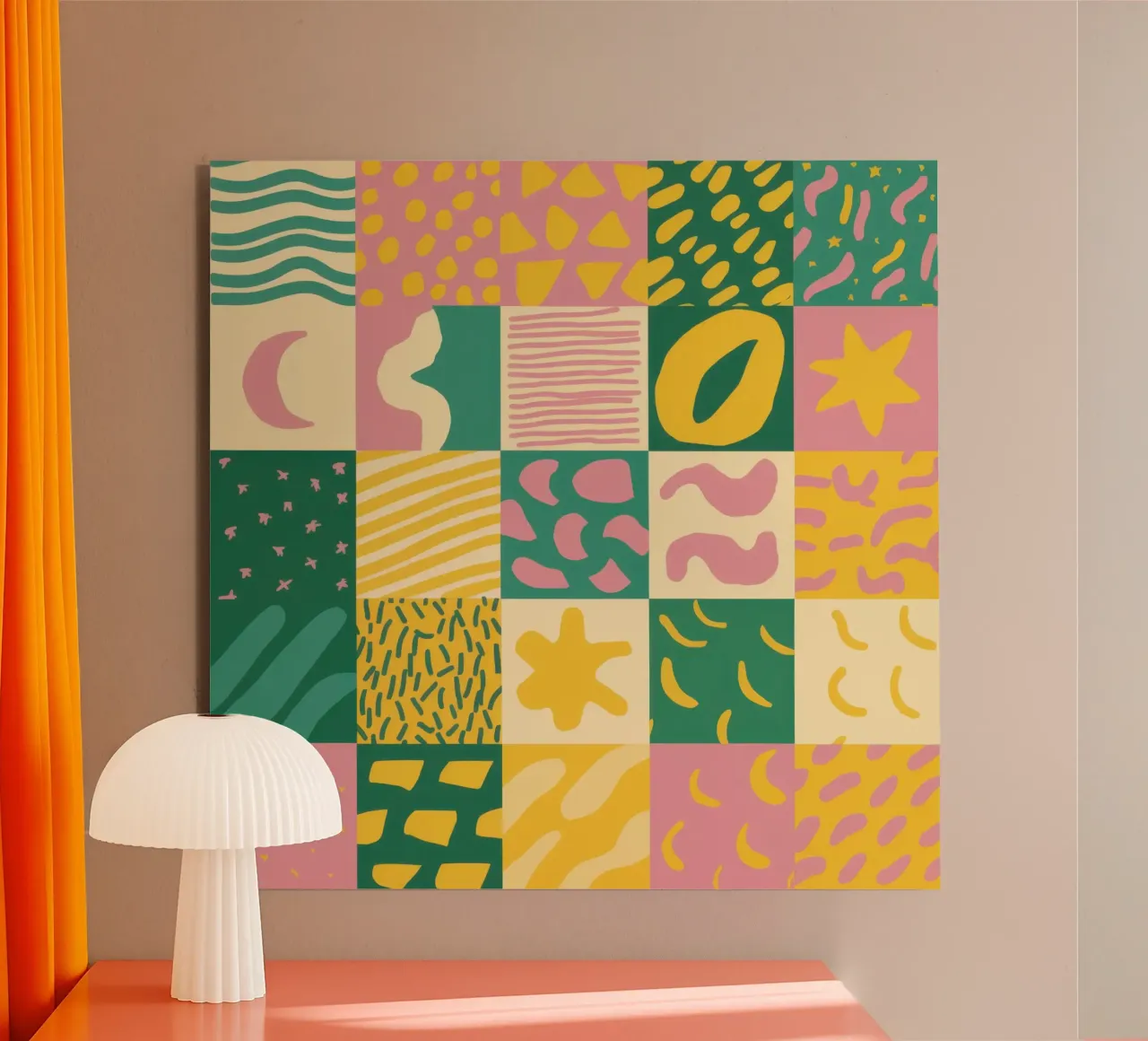 Joyful Patchwork Grid forex plate by Sun Riser