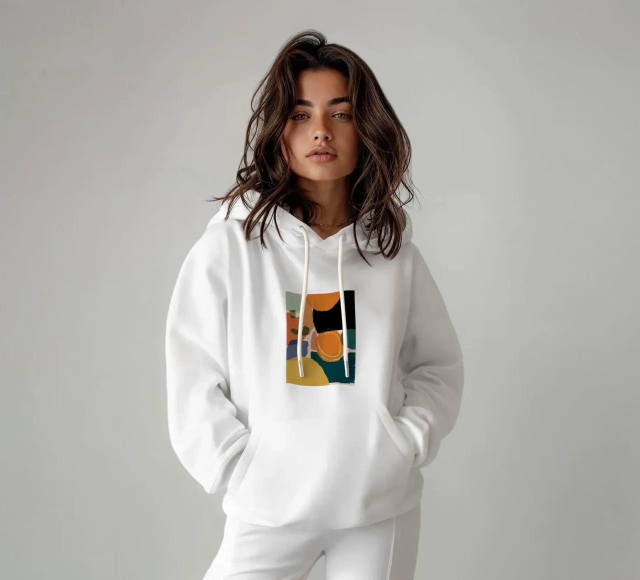 Tierra Abstracta Calidez sudadera con capucha de Sun Riser