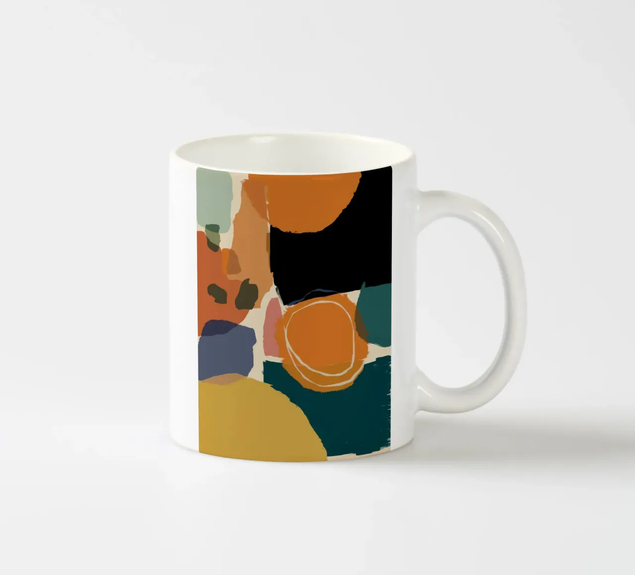 Aarden Abstracte Warmte keramische mok van Sun Riser