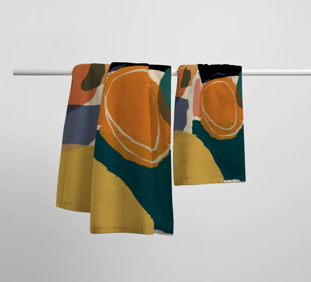 Earthen Abstract Warmth towel by Sun Riser