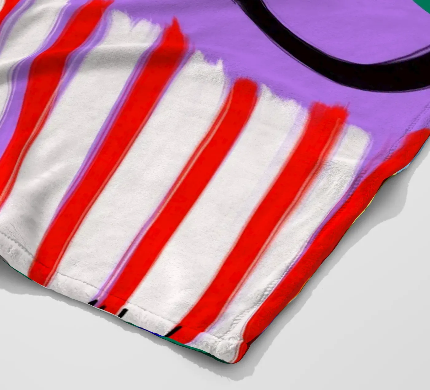 colorful patchwork coperta in pile da Hej Ibiza by Ute Arnold