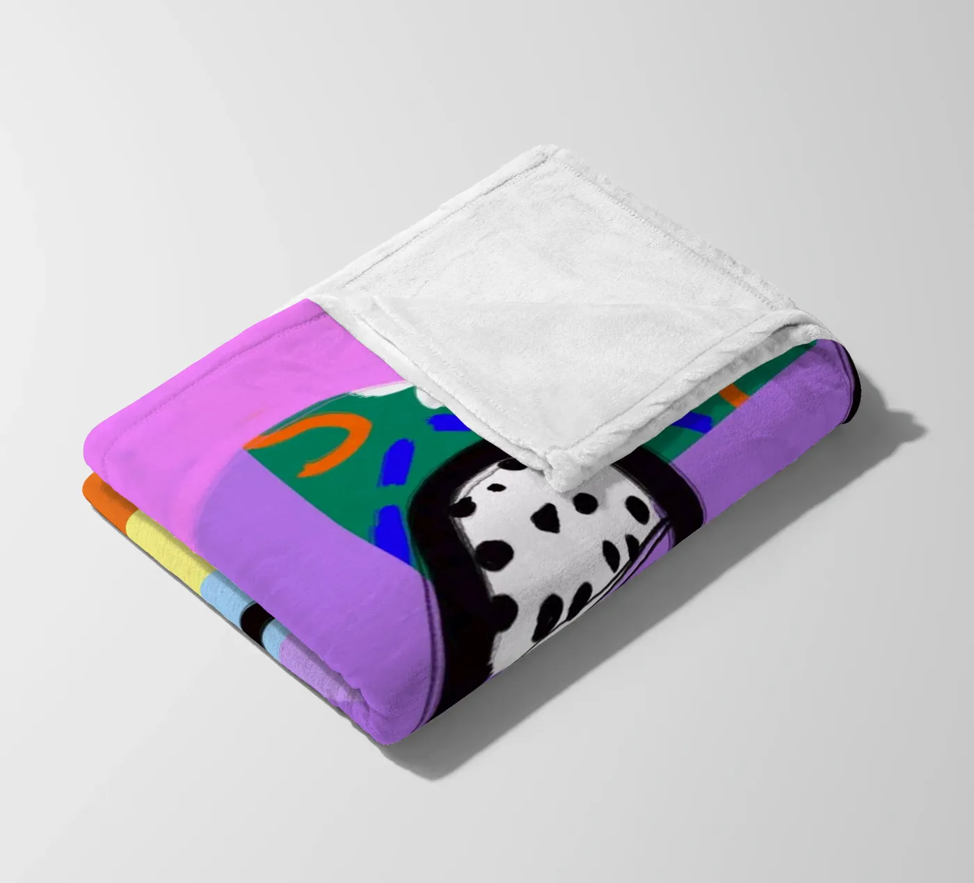 colorful patchwork coperta in pile da Hej Ibiza by Ute Arnold