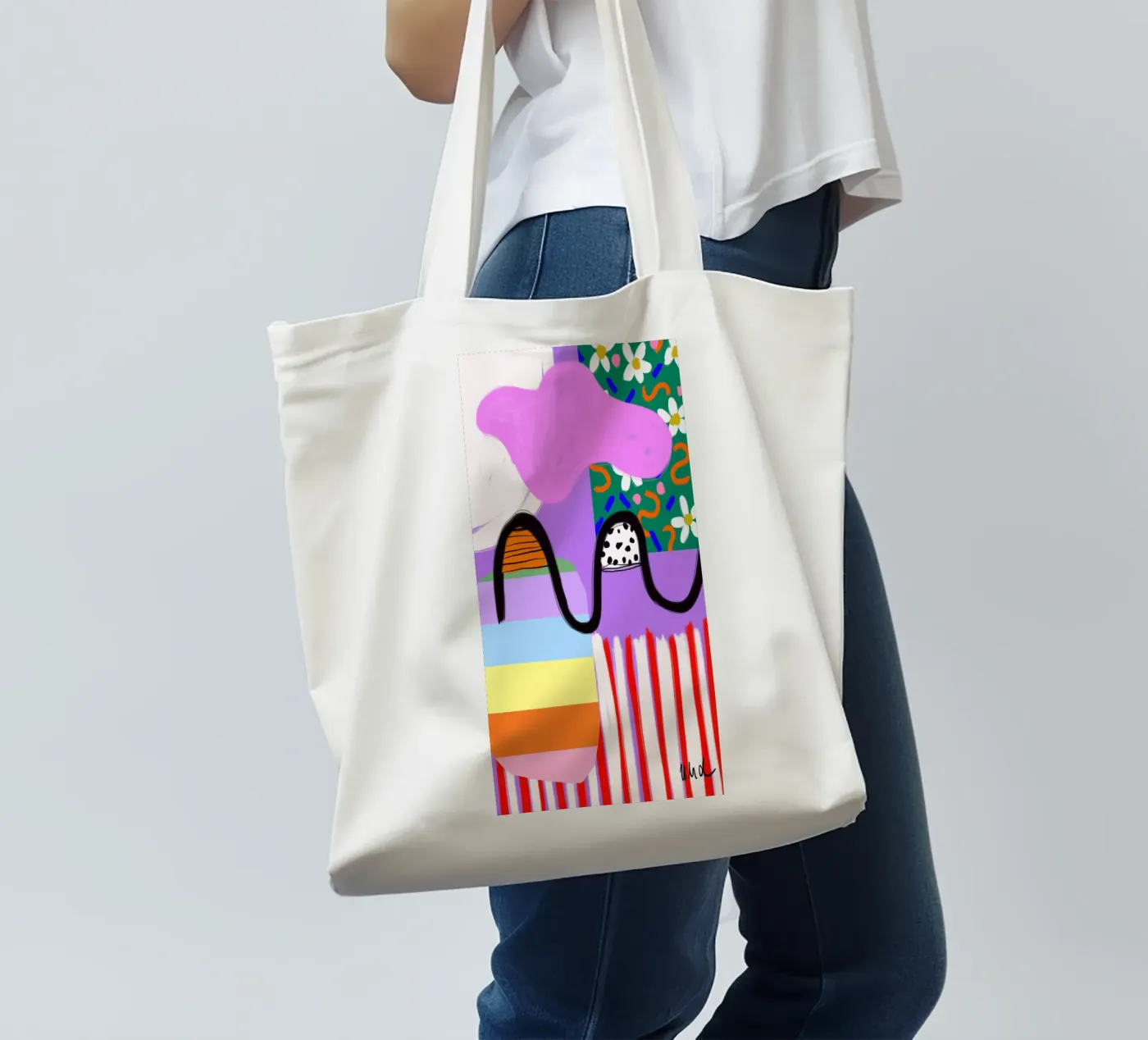 colorful patchwork tote bag by Hej Ibiza by Ute Arnold