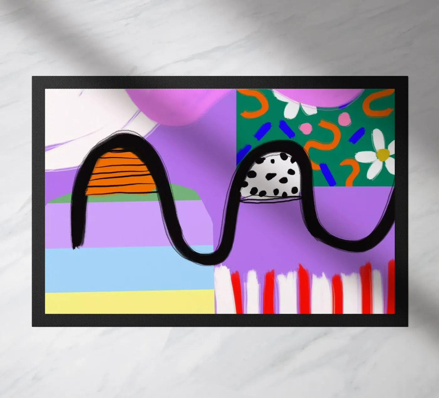 colorful patchwork zerbino da Hej Ibiza by Ute Arnold