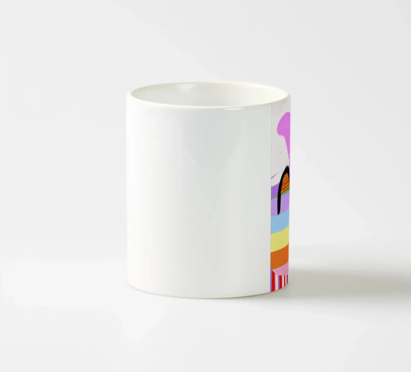 colorful patchwork keramische mok van Hej Ibiza by Ute Arnold