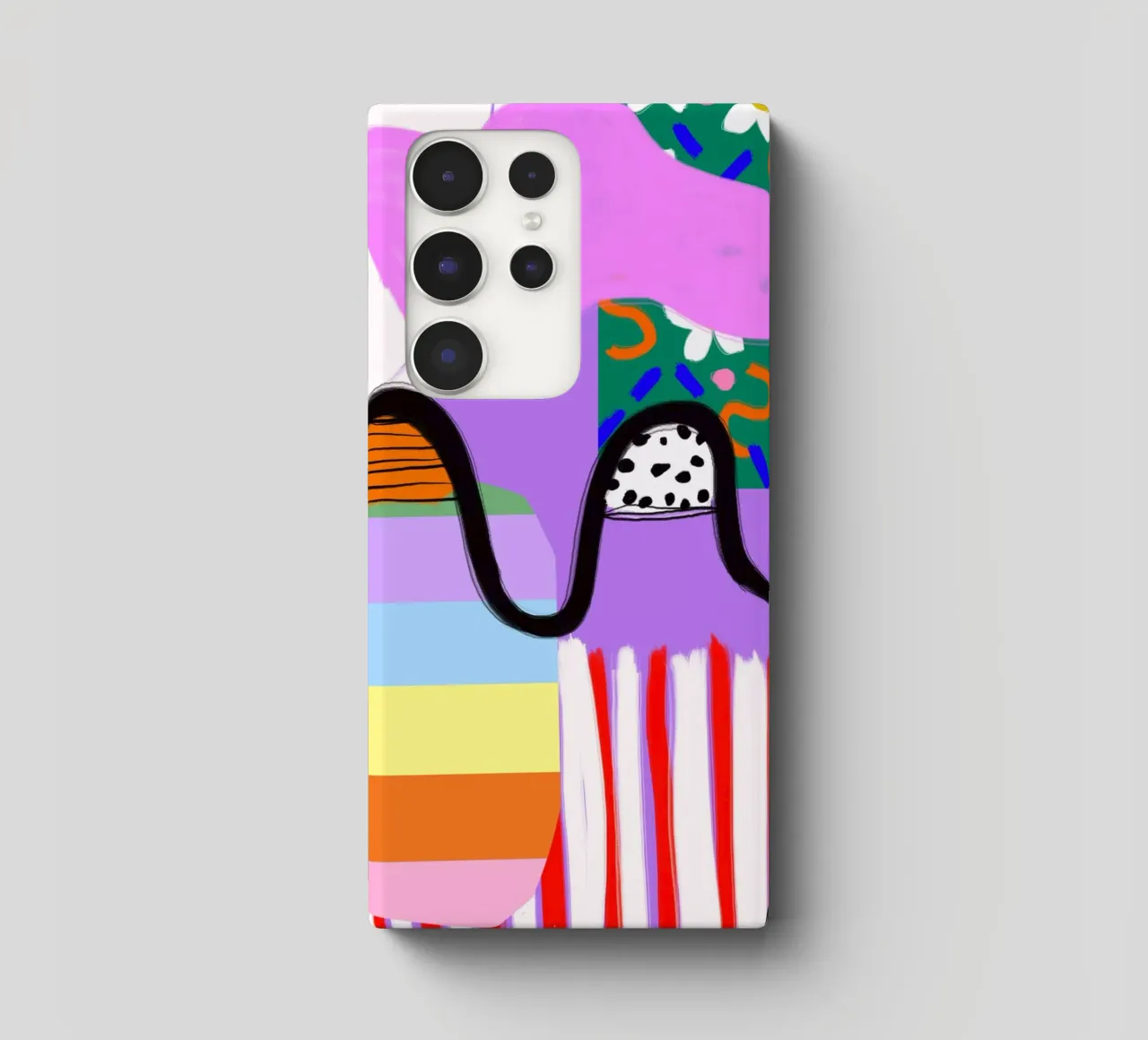colorful patchwork cover samsung da Hej Ibiza by Ute Arnold