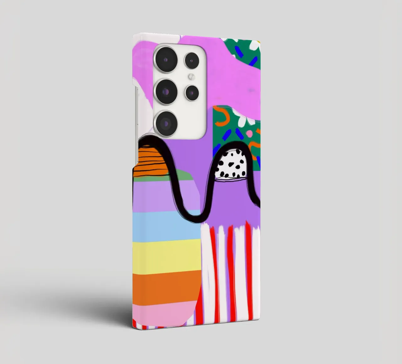 colorful patchwork cover samsung da Hej Ibiza by Ute Arnold