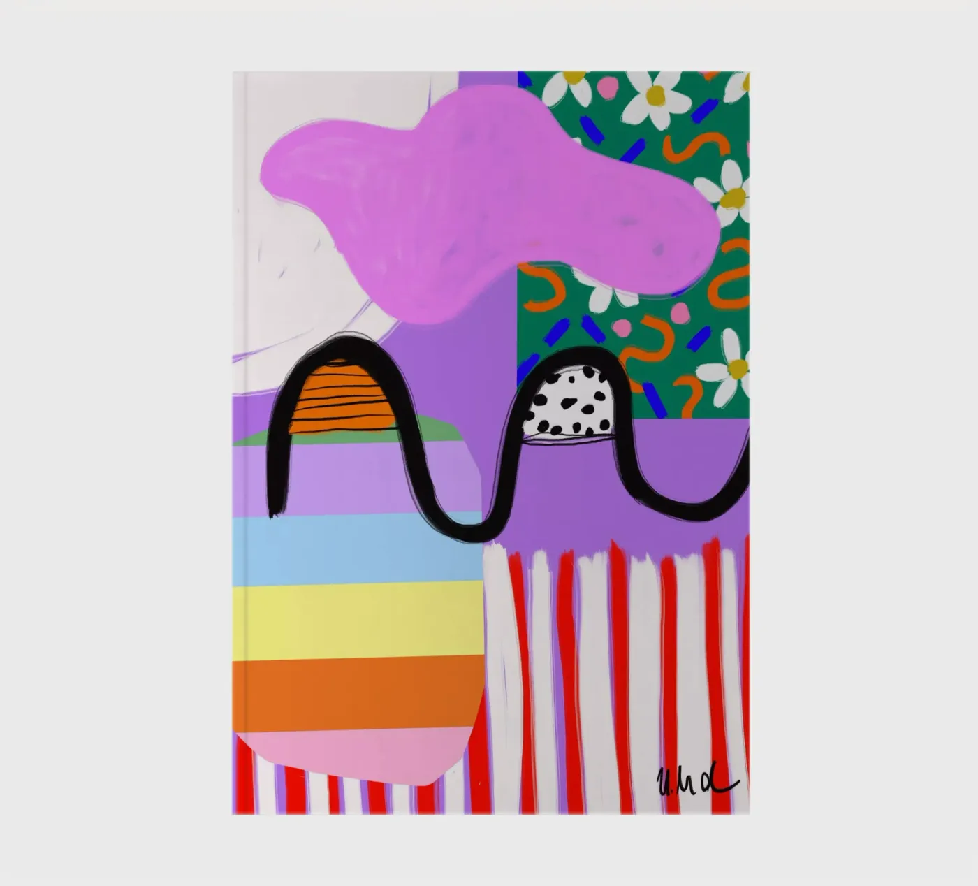 colorful patchwork notebook by Hej Ibiza by Ute Arnold