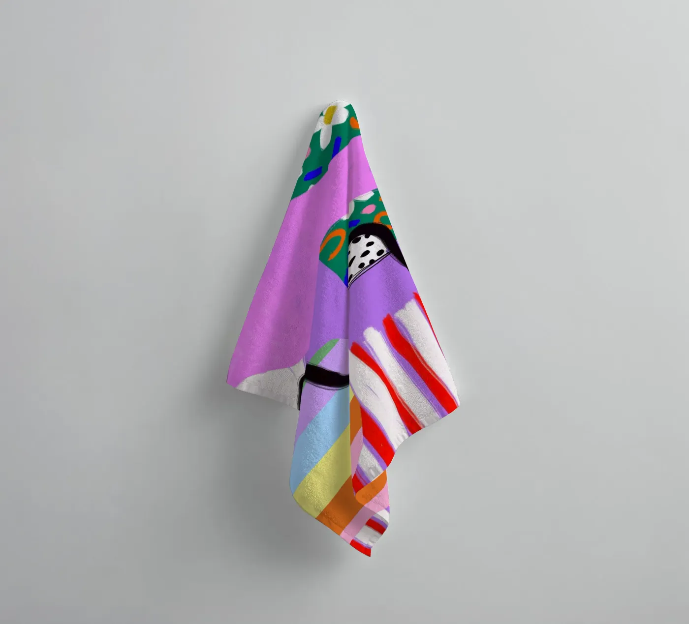 colorful patchwork serviette de bain de Hej Ibiza by Ute Arnold