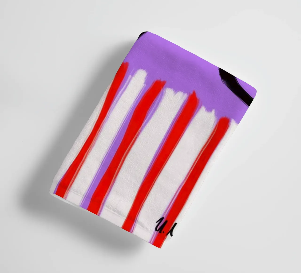 colorful patchwork badhanddoek van Hej Ibiza by Ute Arnold