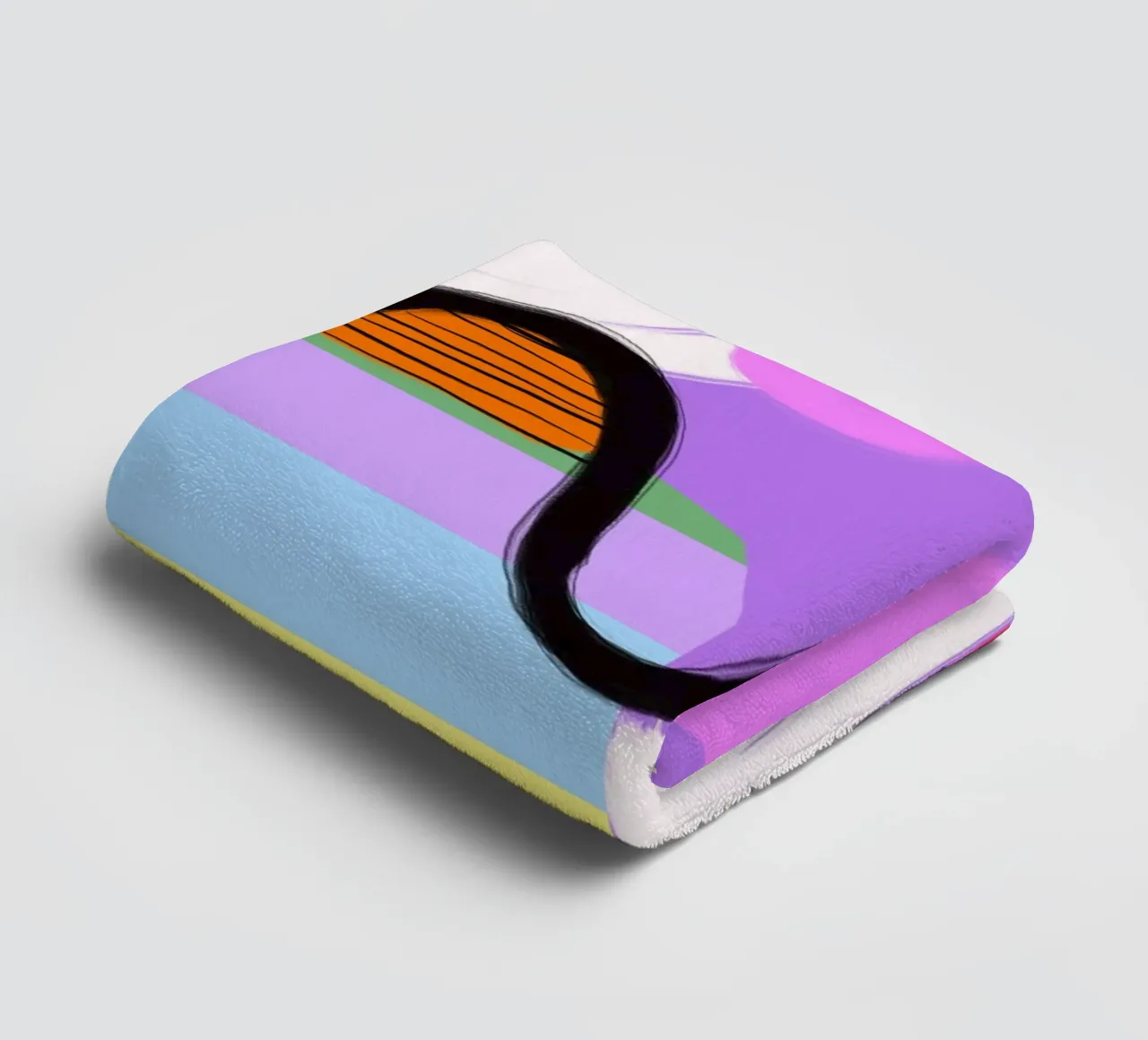 colorful patchwork towel by Hej Ibiza by Ute Arnold