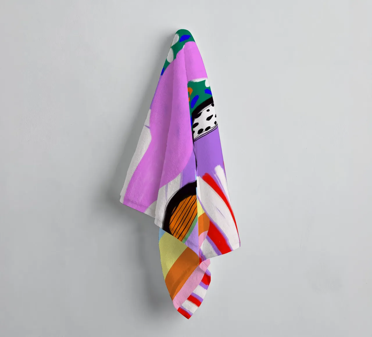 colorful patchwork towel by Hej Ibiza by Ute Arnold