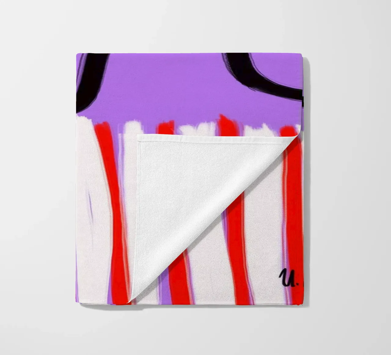 colorful patchwork beach towel by Hej Ibiza by Ute Arnold